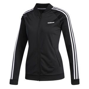 NWT adidas Women's Dazzle Tricot Track Jacket (Black/White) XL